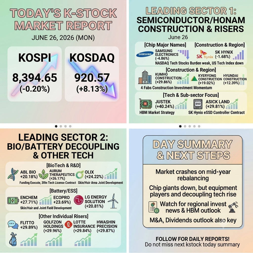 kstock today summary