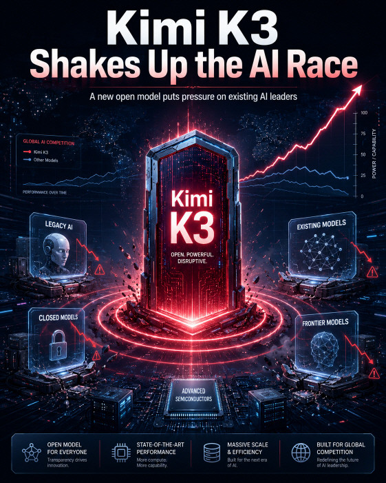 Kimi K3 launch and its impact on global AI and semiconductor stocks