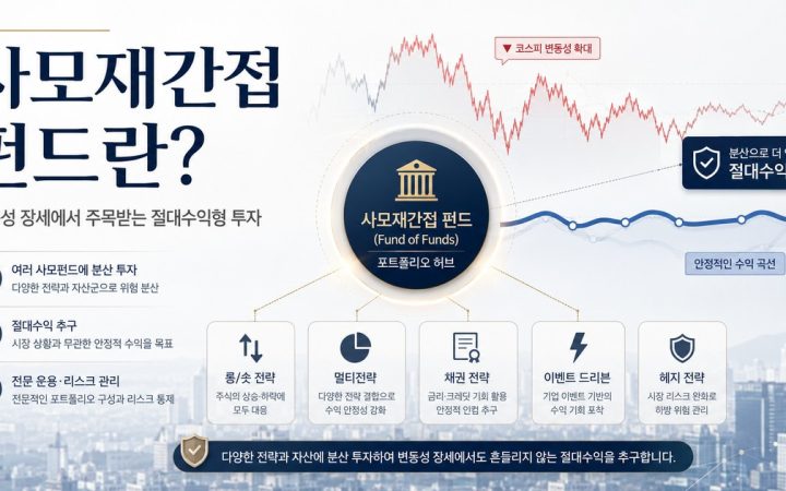 사모재간접 펀드 구조와 롱숏 멀티전략 채권 이벤트 드리븐 전략 설명