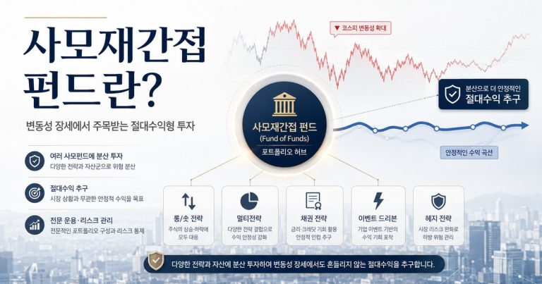 사모재간접 펀드 구조와 롱숏 멀티전략 채권 이벤트 드리븐 전략 설명